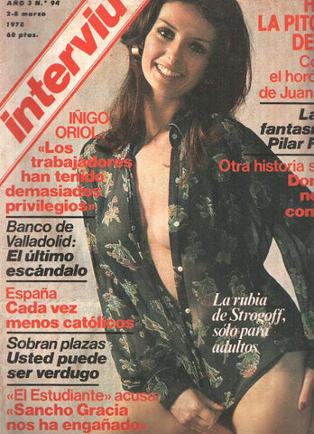INTERVIU, Numero 0094: LORENZA, la rubia de Strogoff (1978)