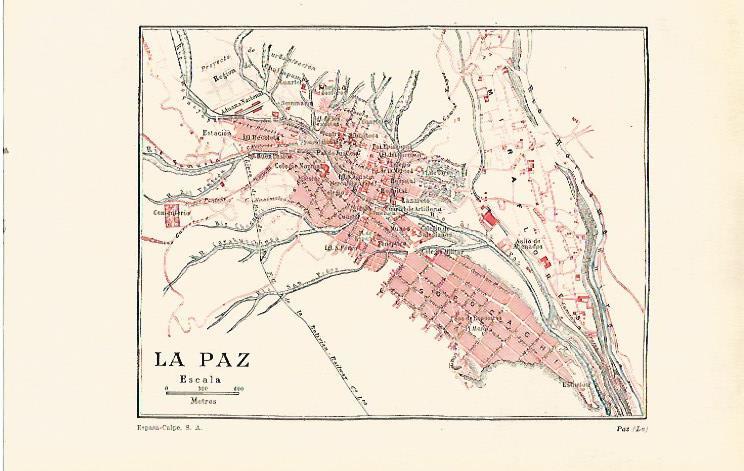 LAMINA ESPASA 23873: Plano de La Paz