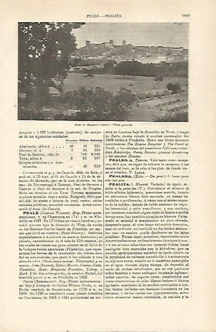 LAMINA ESPASA 23883: Vista de Peal de Becerro en Jaen
