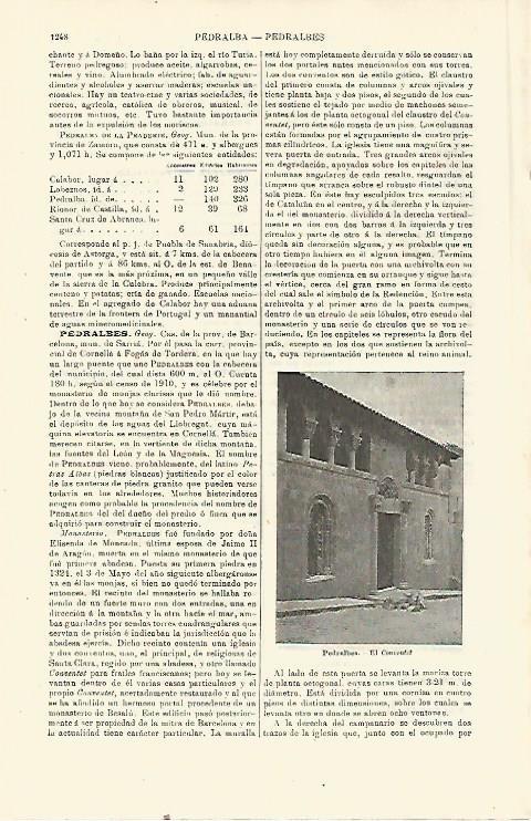 LAMINA ESPASA 23895: Convento de Pedralbes en Barcelona