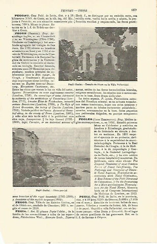 LAMINA ESPASA 23915: Templo de Flora en la Villa Pallavicini en Pegli