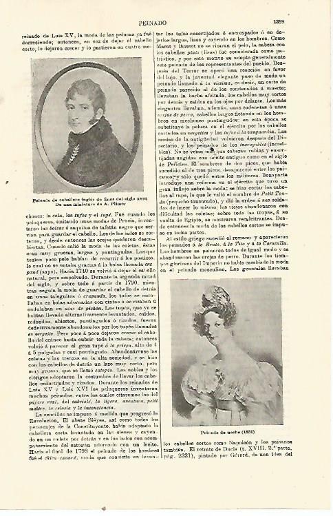 LAMINA ESPASA 23922: Peinado de caballero y de noche