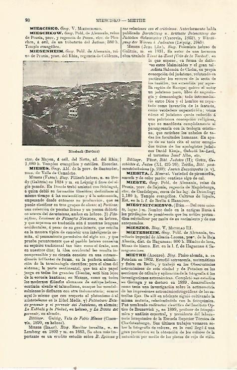 LAMINA ESPASA 23945: Miesbach en Baviera