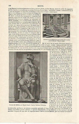 LAMINA ESPASA 23956: Lorenzo de Medicis por Miguel Angel