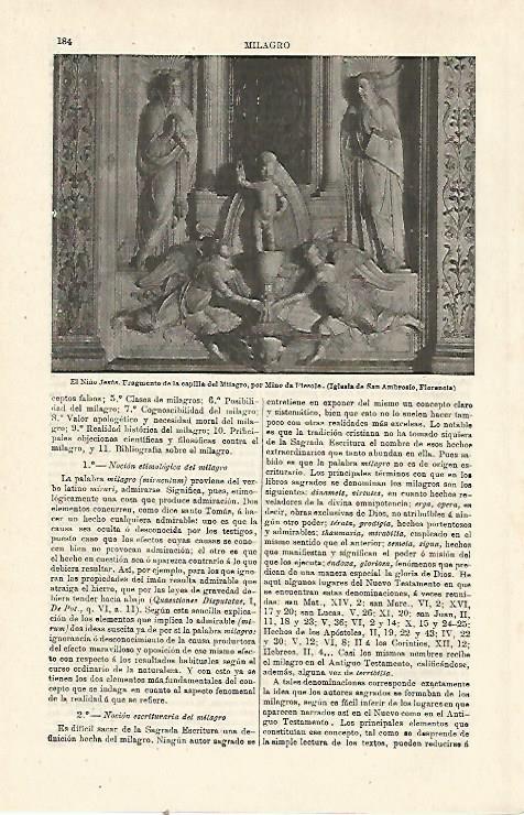 LAMINA ESPASA 23967: El Niño Jesus capilla del Milagro en Florencia