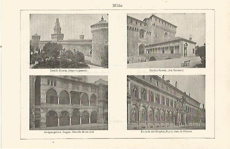 LAMINA ESPASA 23972: Edificios de Milan