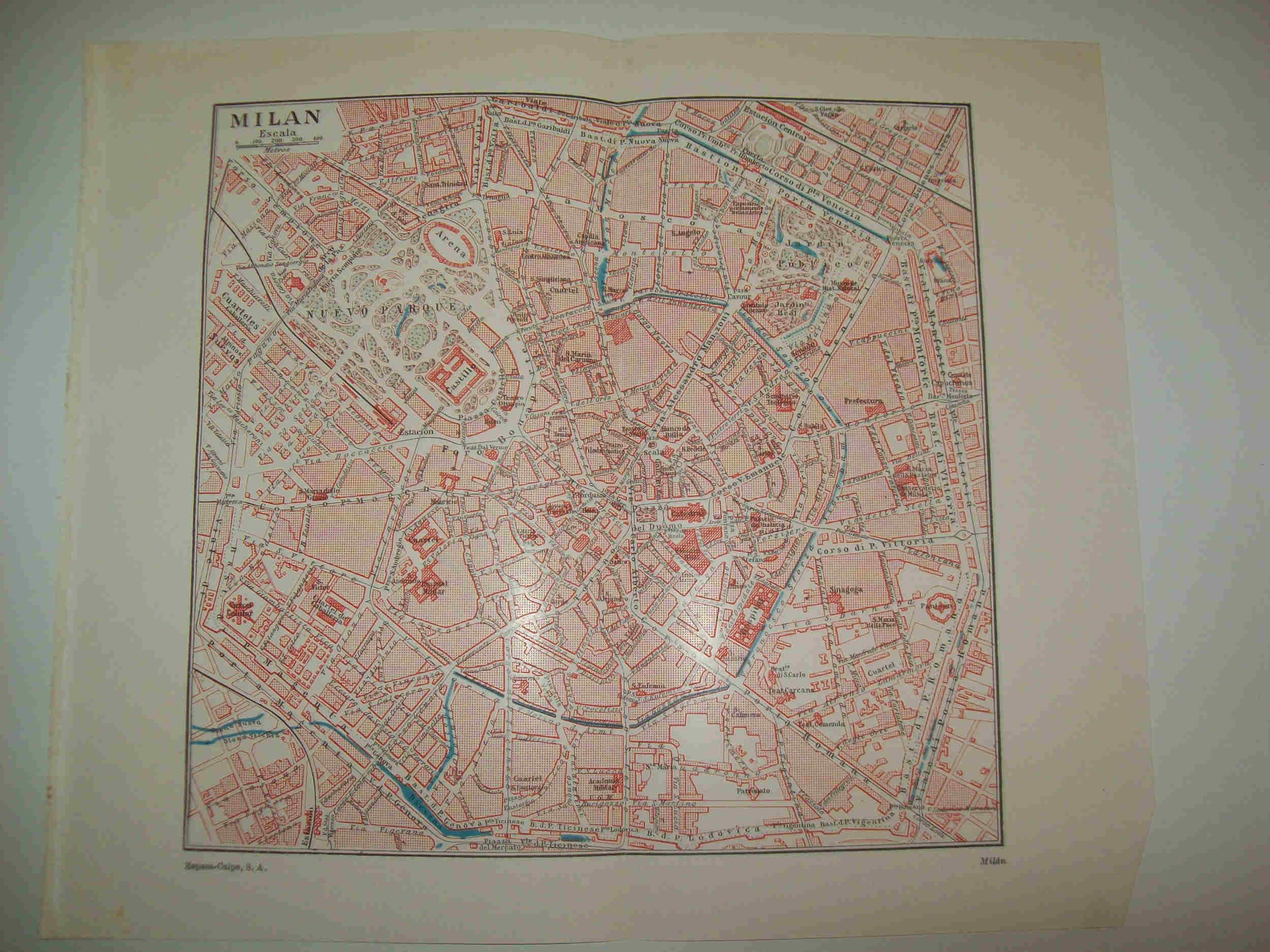LAMINA ESPASA 23976: Plano de Milan