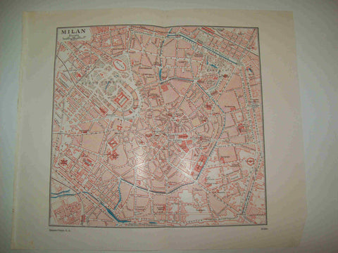 LAMINA ESPASA 23976: Plano de Milan