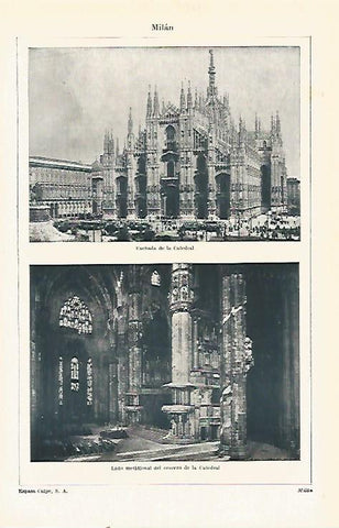 LAMINA ESPASA 23977: Catedral de Milan