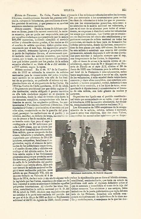 LAMINA ESPASA 23983: Milicianos nacionales de Madrid