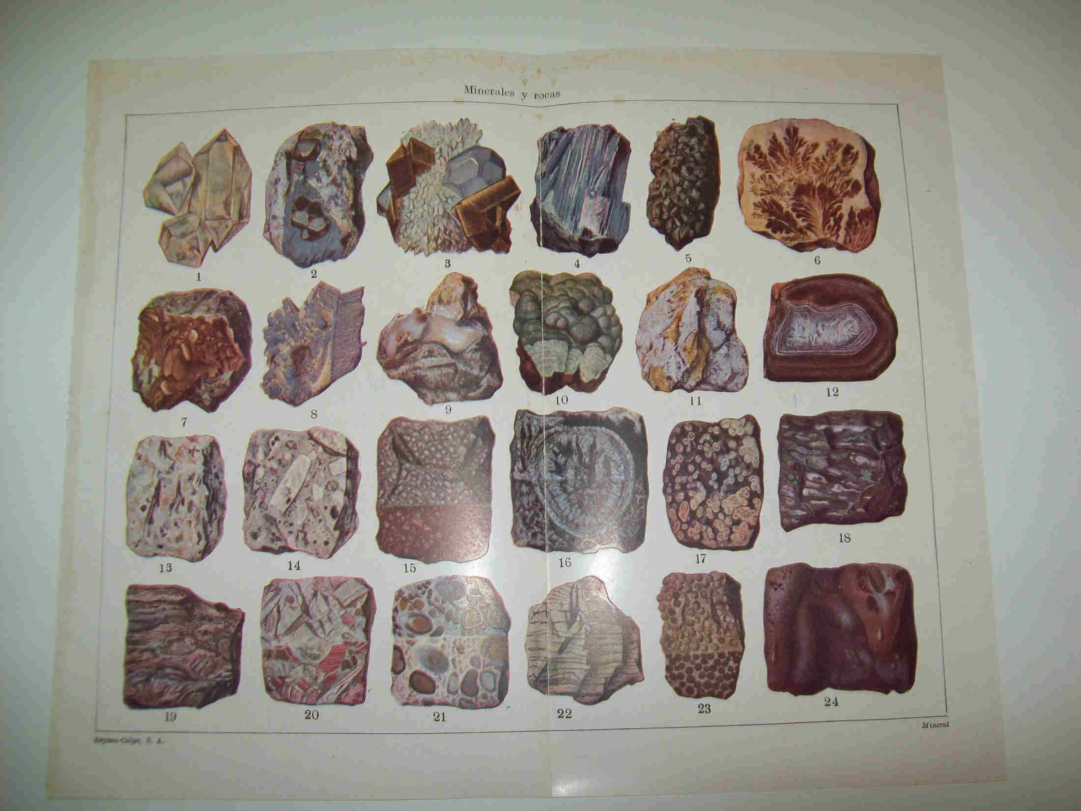 LAMINA ESPASA 24015: Minerales y rocas