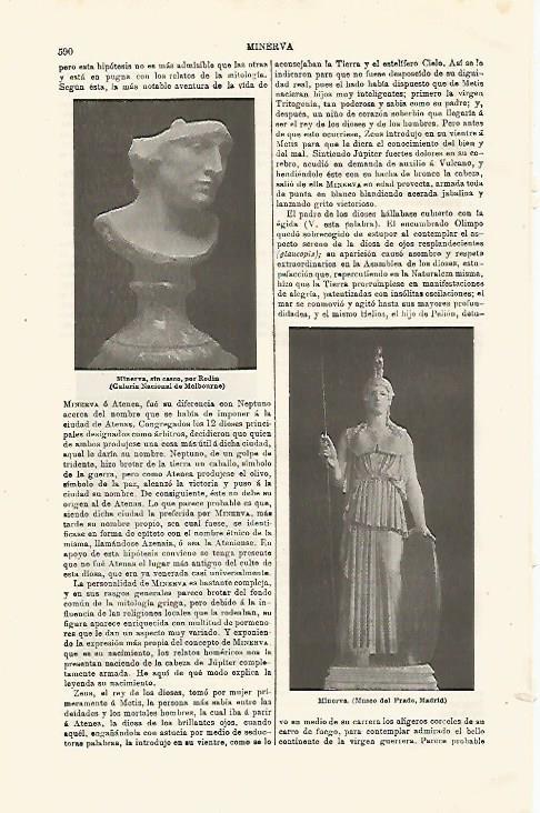 LAMINA ESPASA 24020: Minerva por Rodin