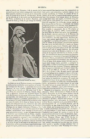 LAMINA ESPASA 24025: Minerva escribiendo