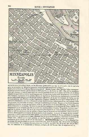 LAMINA ESPASA 24045: Plano de Minneapolis
