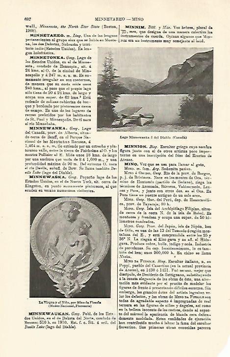 LAMINA ESPASA 24047: Lago Minnewanka en Canada