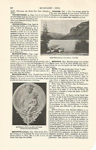 LAMINA ESPASA 24047: Lago Minnewanka en Canada