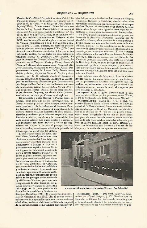 LAMINA ESPASA 24060: Miqueletas en San Sebastian