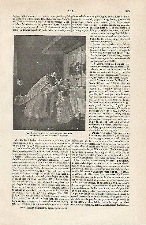 LAMINA ESPASA 24082: San Benito por J. Rizi