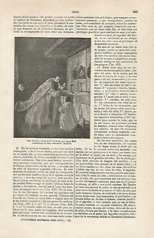 LAMINA ESPASA 24082: San Benito por J. Rizi