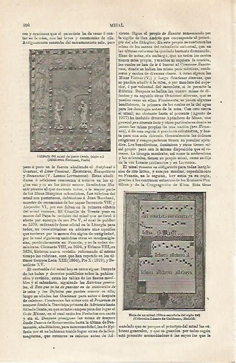 LAMINA ESPASA 24090: Misal de Saint Denis