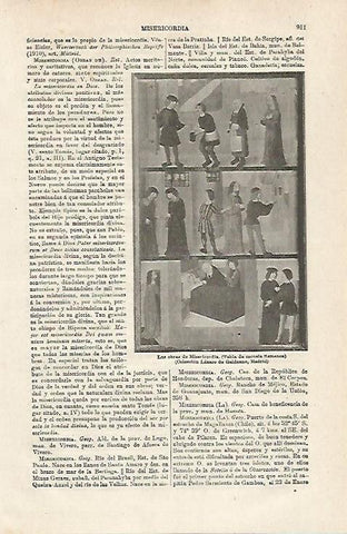 LAMINA ESPASA 24096: Las obras de Misericordia tabla flamenca