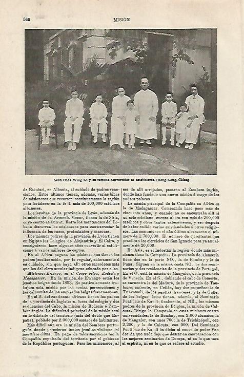 LAMINA ESPASA 24116: Familia de Hong Kong cristiana