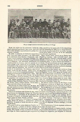 LAMINA ESPASA 24118: Primer colegio salesiano en Tierra de Fuego