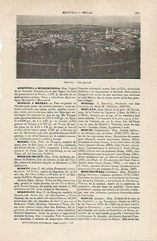 LAMINA ESPASA 24125: Vista de Miskolcz en Hungria