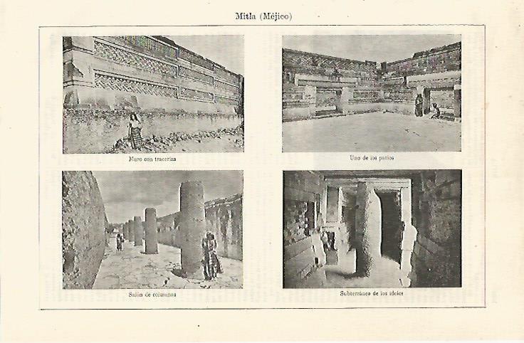 LAMINA ESPASA 24138: Vistas de Mitla en Mexico