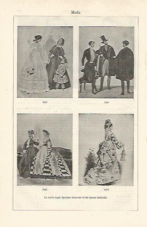 LAMINA ESPASA 24153: La moda en Francia en 1840 1863 y 1873