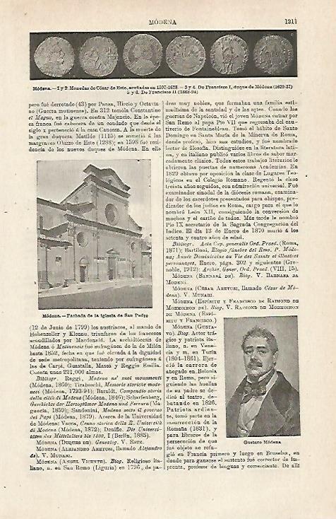 LAMINA ESPASA 24160: Iglesia de San Pedro de Modena