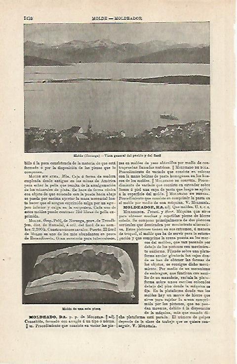 LAMINA ESPASA 24187: Lago Molde ne Noruega