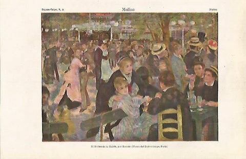 LAMINA ESPASA 24207: El Molino de la Galette por Renoir