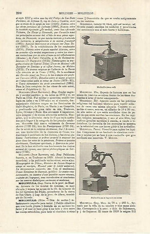 LAMINA ESPASA 24208: Molinillo para cafe