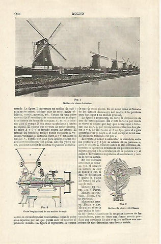 LAMINA ESPASA 24212: Molinos en Holanda
