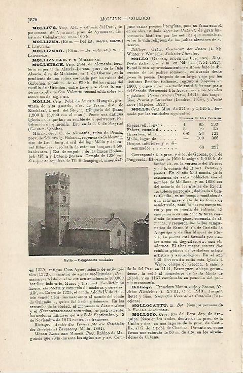 LAMINA ESPASA 24222: Iglesia romanica de Mollo