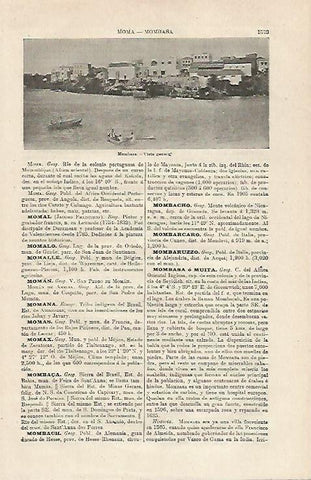 LAMINA ESPASA 24223: Vista de Mombasa en Africa
