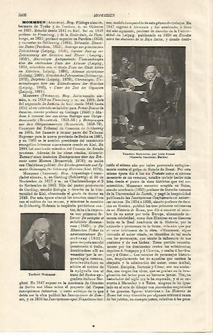 LAMINA ESPASA 24226: T. Mommsen por L. Knaus