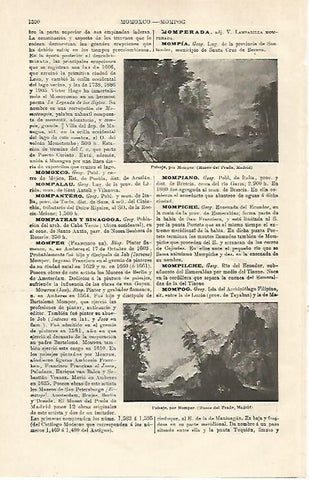 LAMINA ESPASA 24227: Paisaje por Momper