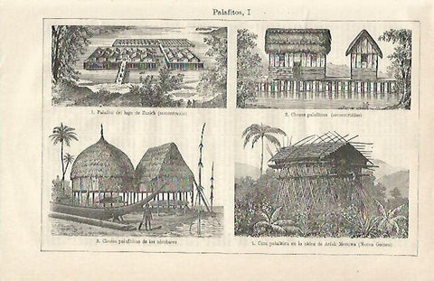LAMINA ESPASA 24239: Palafitos