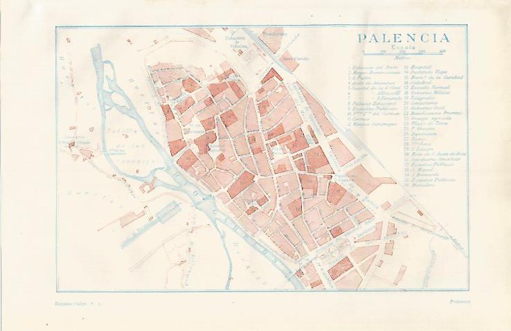 LAMINA ESPASA 24259: Plano de Palencia