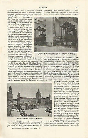 LAMINA ESPASA 24270: Catedral de Palermo