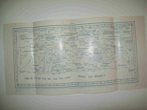 LAMINA ESPASA 24275: Mapa de Palestina segun el incunable de Sarria de 1482