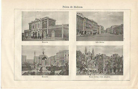 LAMINA ESPASA 24286: Vistas de Palma de Mallorca
