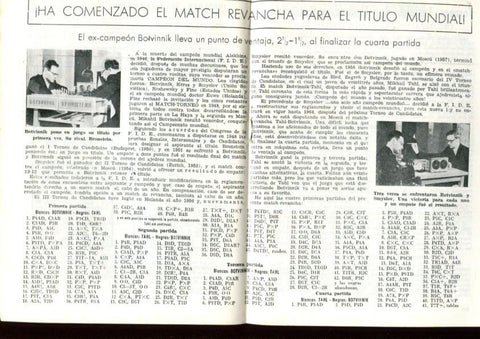 El ajedrez español numero 04 (59 en interior-abril 1961): Petrosian gana el XXVIII campeonato de la URSS-Muerte del maestro Lowenfisch
