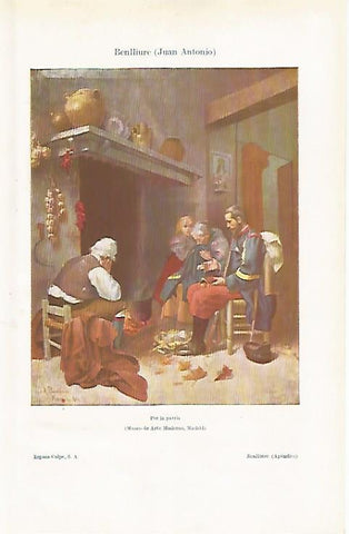 LAMINA ESPASA 24312: Por la patria por J.A. Benlliure