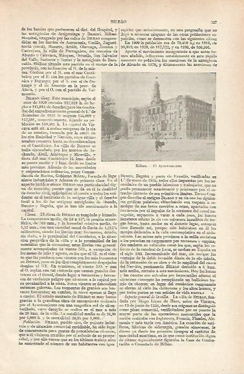 LAMINA ESPASA 24329: Ayuntamiento de Bilbao