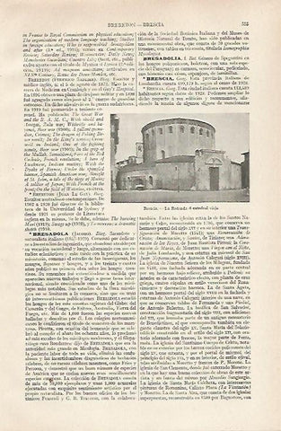 LAMINA ESPASA 24362: La Rotonda en Brescia