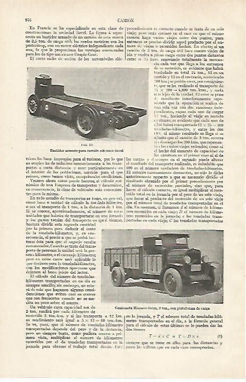 LAMINA ESPASA 24395: Camioneta Hispano Suiza 