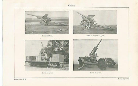 LAMINA ESPASA 24404: Tipos de cañon